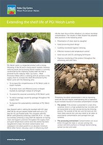 Extending the Shelf Life of PGI Welsh Lamb: cover