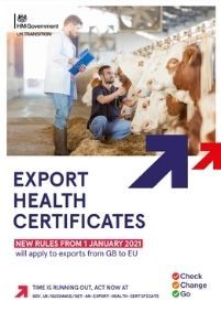 Guidance on Export Health Certificates: cover